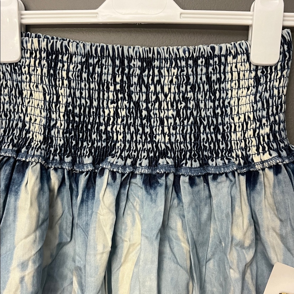 Vintage Havana Acid Wash Look Women's Ruffle Skirt Tiered - Size S - NWT - Picture 3 of 8
